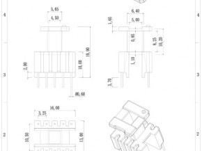 EE16立工骨架5+5pin