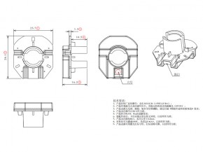 RCMU101SN-SK 4P4脚套左