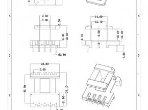 EE28立工5+5pin骨架