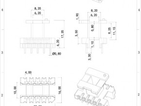 EE22立工5+5pin骨架