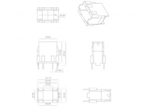 T16磁环方形外壳