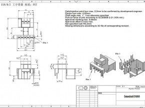 E18/8/5卧式工字2+6pin骨架