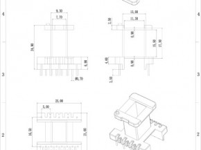 EE25立工5+8pin骨架