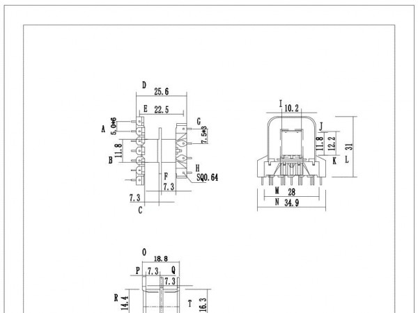 EI35-13卧式冷插王字型骨架配护套