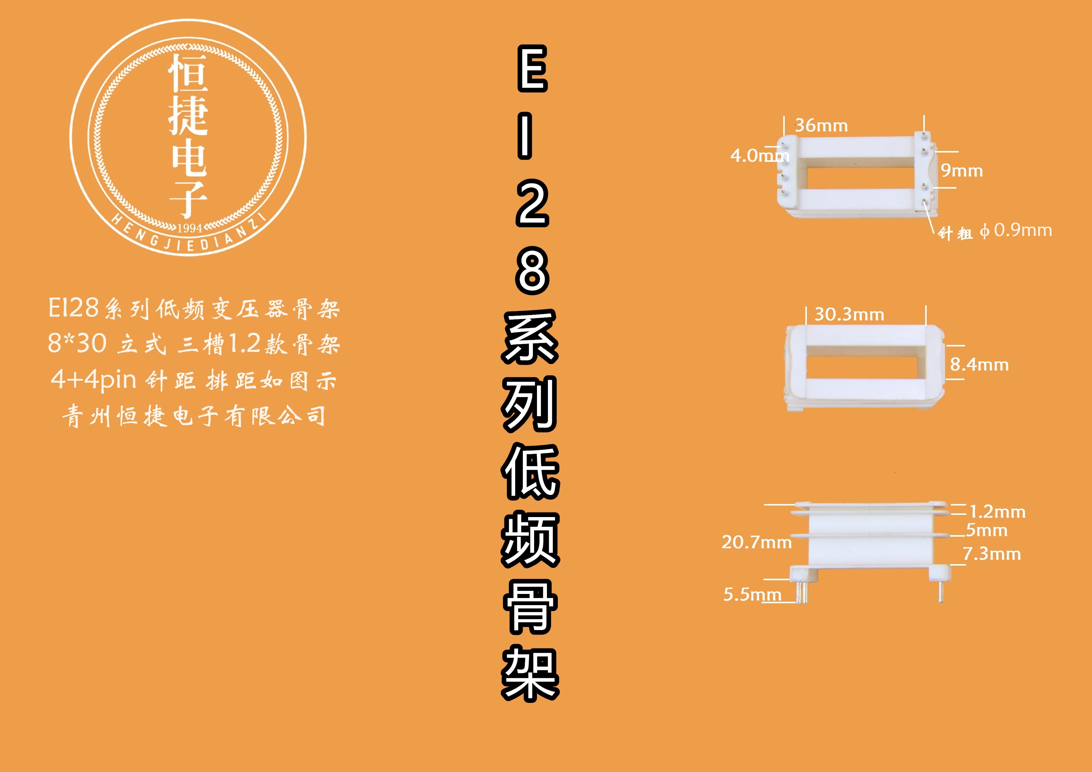 EI28-30 8*30(A)立三槽骨架