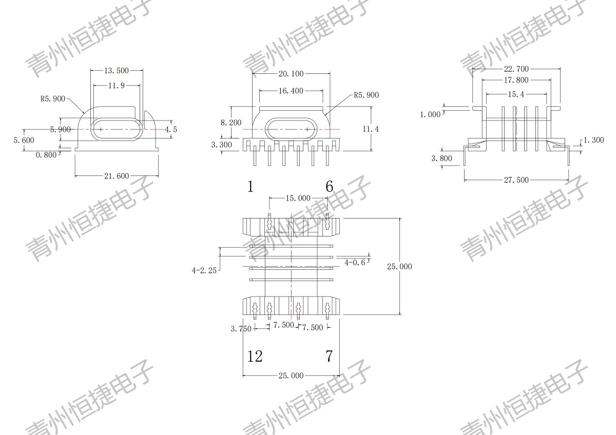 EPC25 卧式多槽骨架 LCP